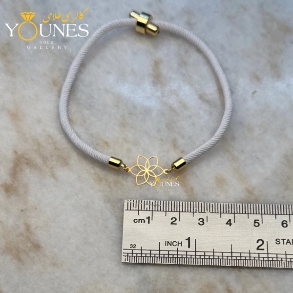 دستبند طلا گلبرگ لیزری